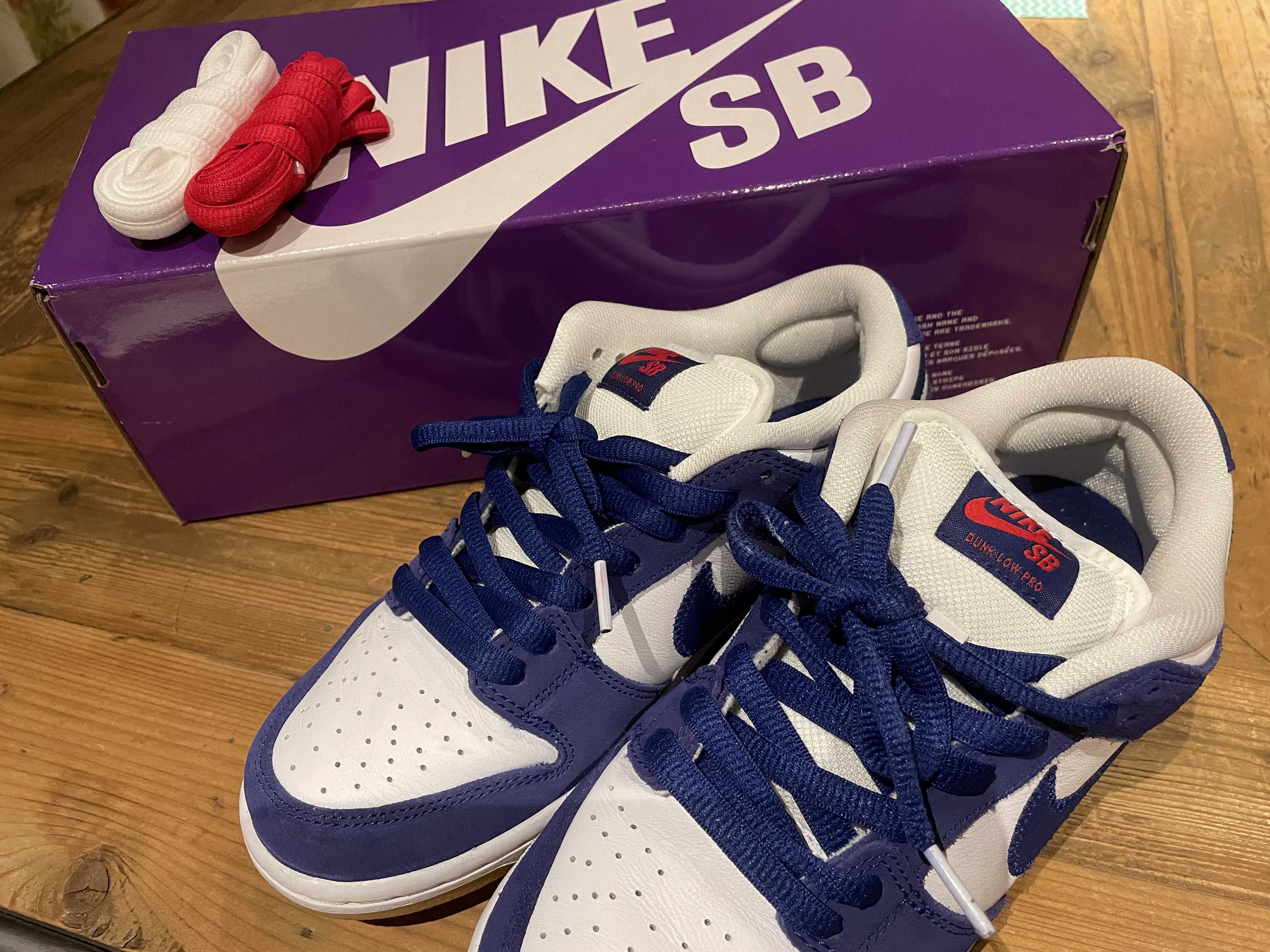 Nike SB Dunk Low "Los Angeles Dodgers/Deep Royal Blue"