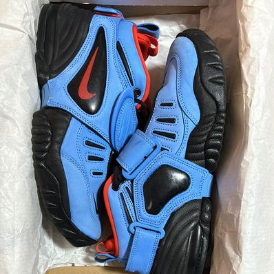 AMBUSH × Nike Air Adjust Force "University Blue and Habanero Red"