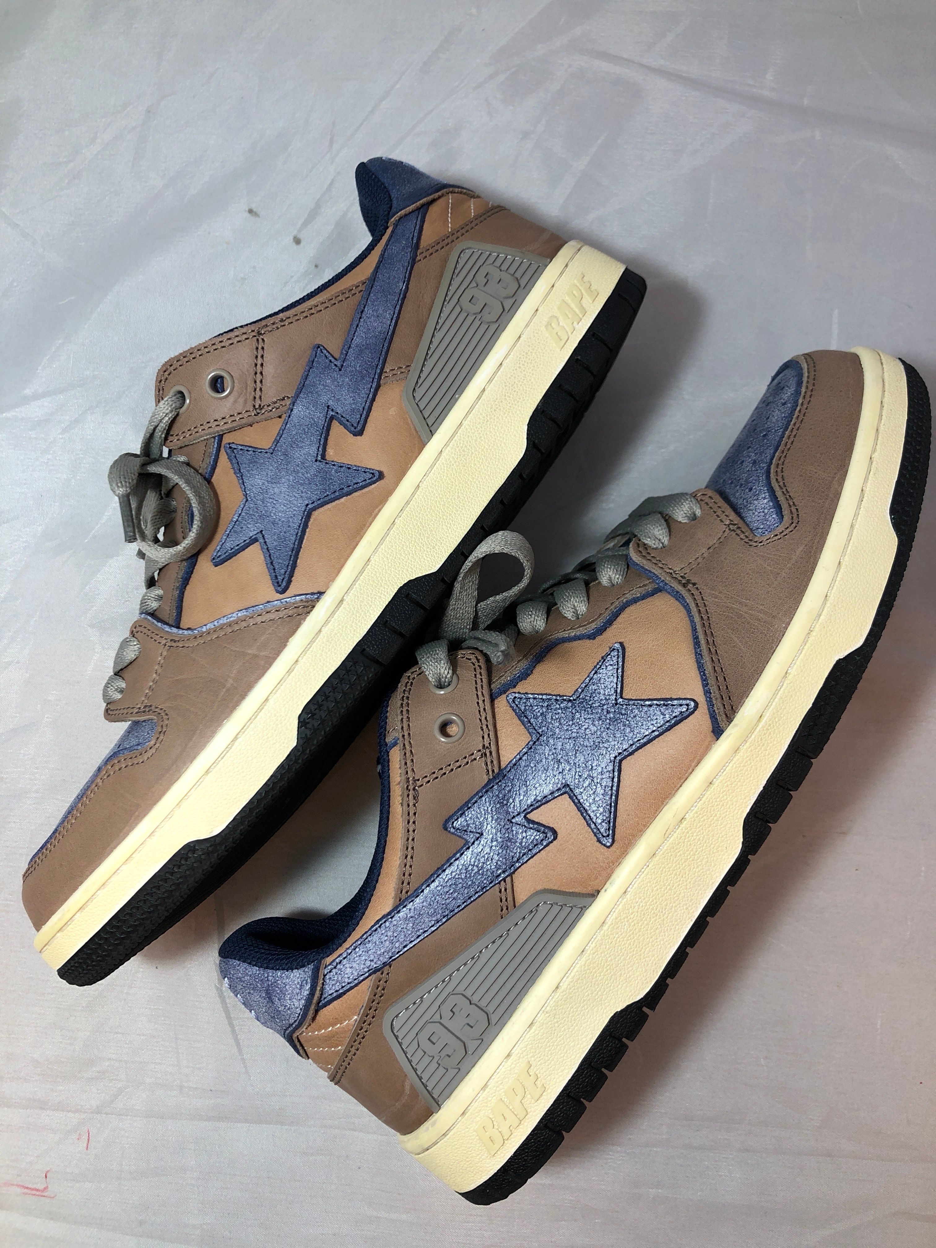 A BATHING APE®︎ SK8 STA #3 "Beige/Indigo/Black"