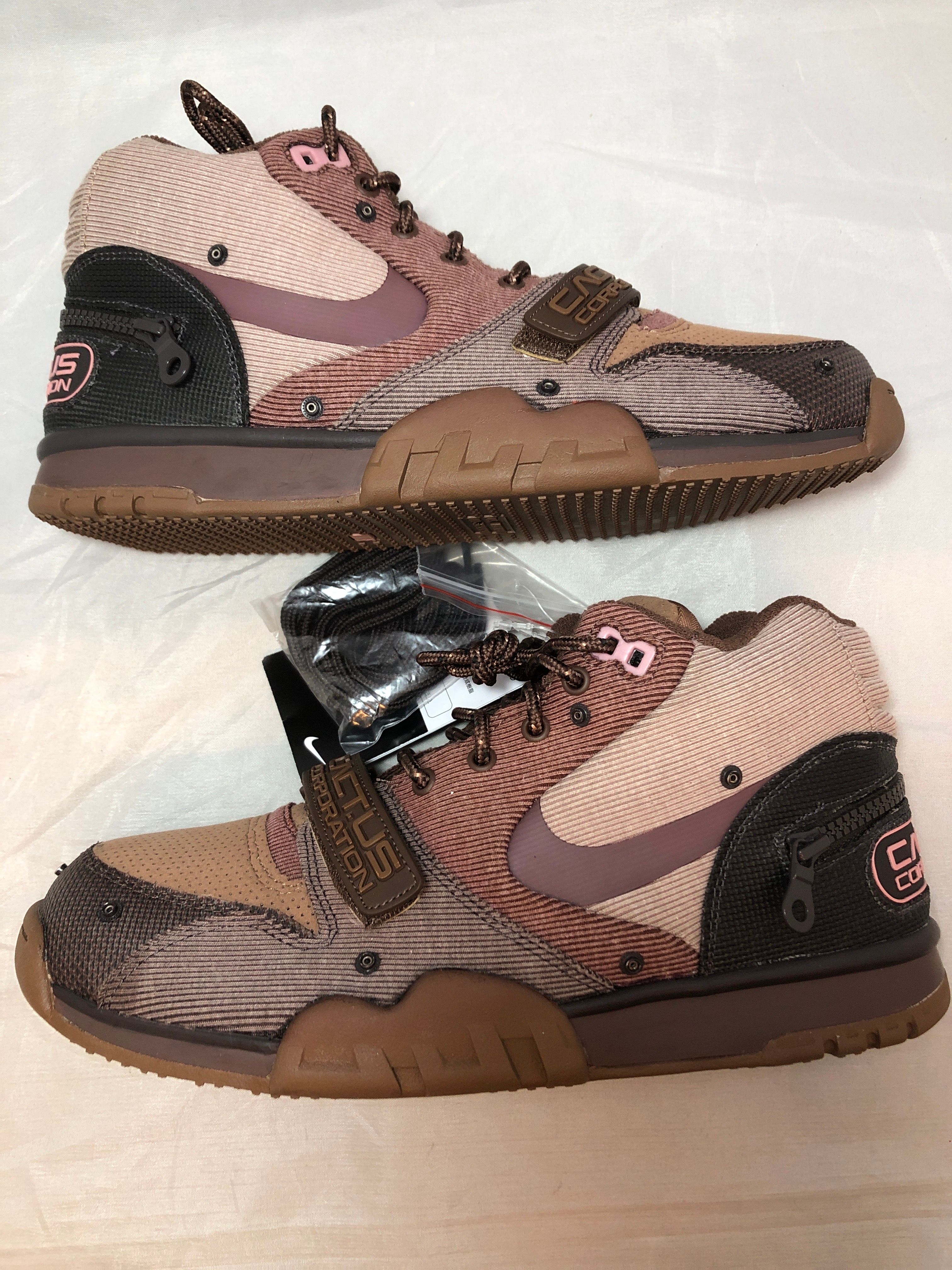 Travis Scott x Nike Air Trainer 1 SP "Archaeo Brown and Rust Pink"