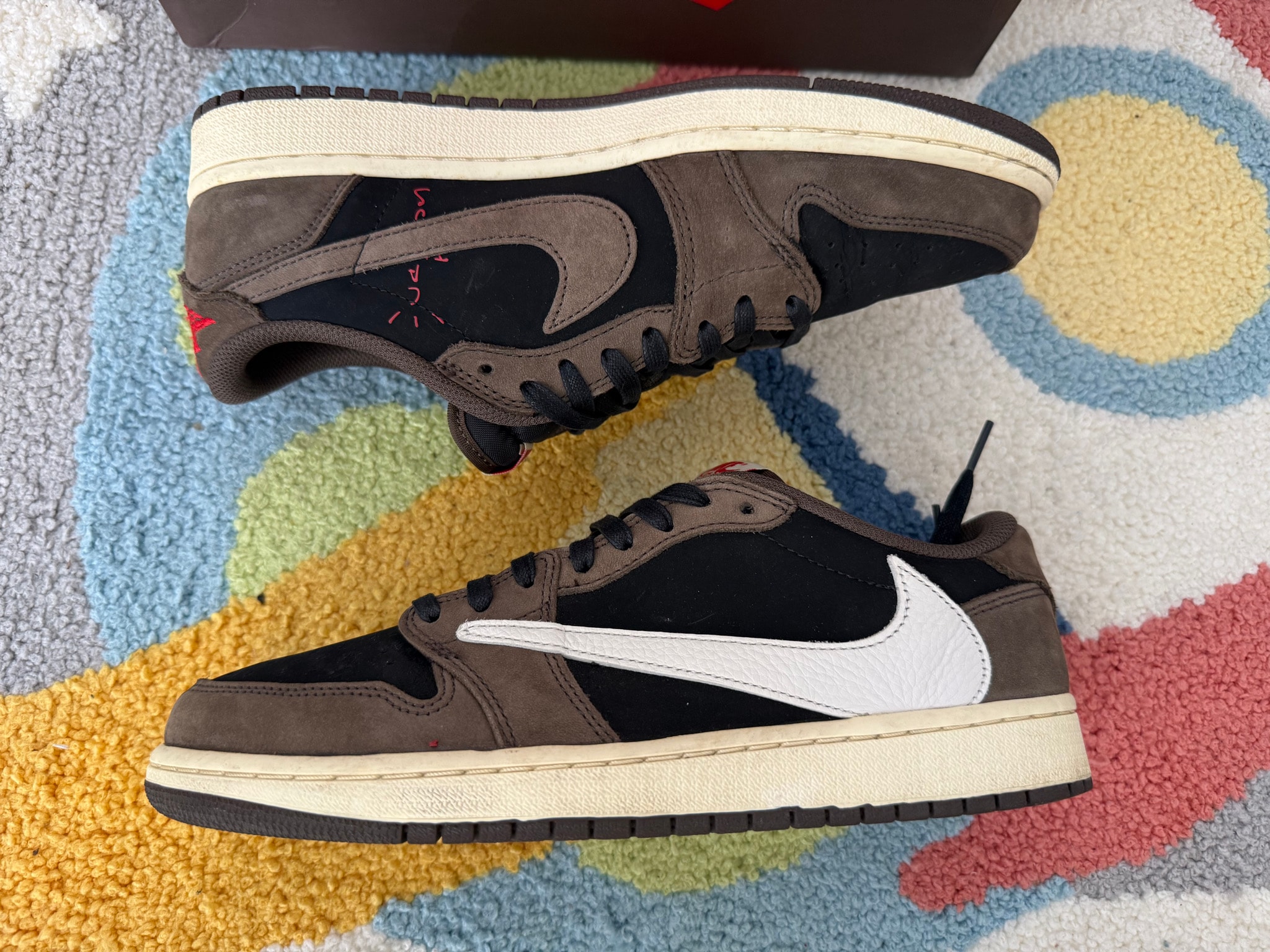 Travis Scott × Nike Air Jordan 1 Low OG SP-T "Black/Dark Mocha"