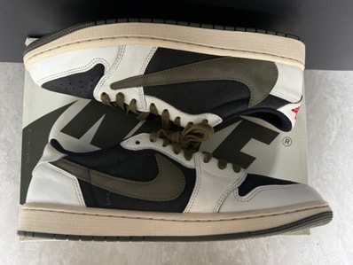 Travis Scott × Nike Women's Air Jordan 1 Low OG "Medium Olive"