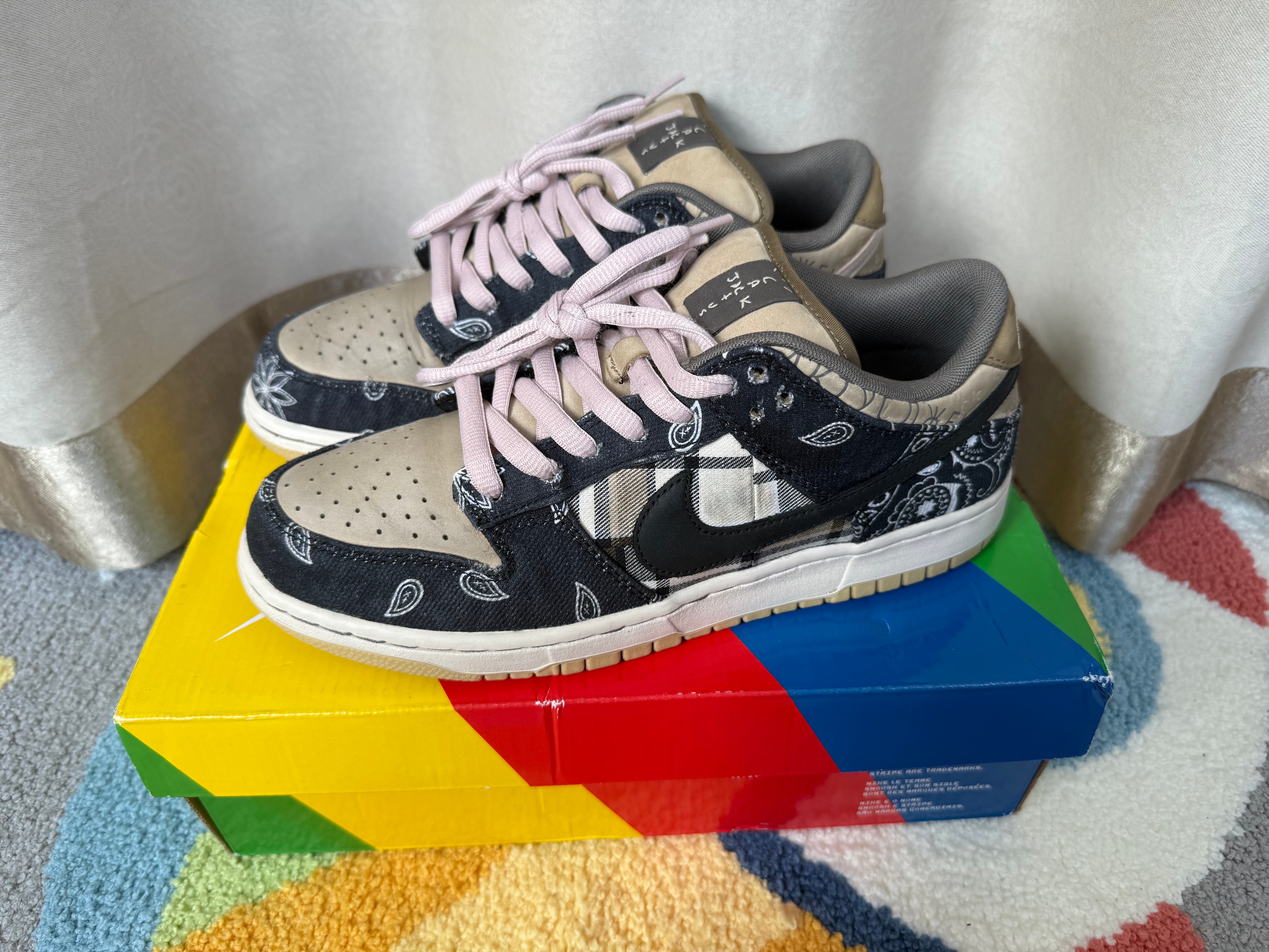 Travis Scott × Nike SB Dunk Low "Black/Parachute Beige"