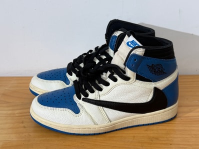 Travis Scott × fragment design × Nike Air Jordan 1 Retro High OG SP "Military Blue"