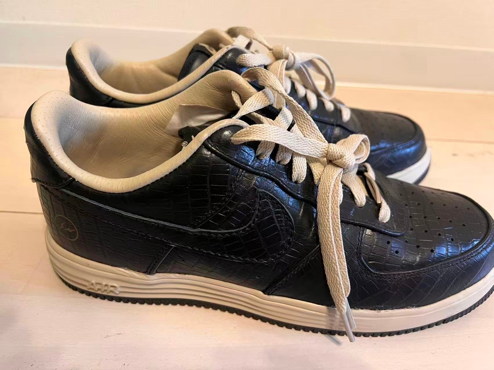 Fragment Design × Nike Lunar Force 1 Low SP "Black/Black-NET"