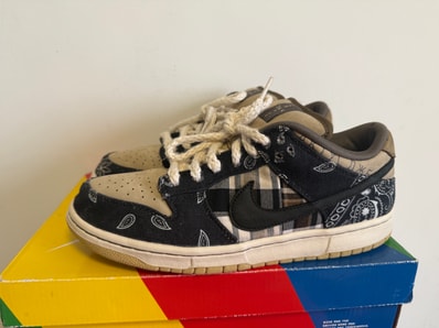 Travis Scott × Nike SB Dunk Low "Black/Parachute Beige"