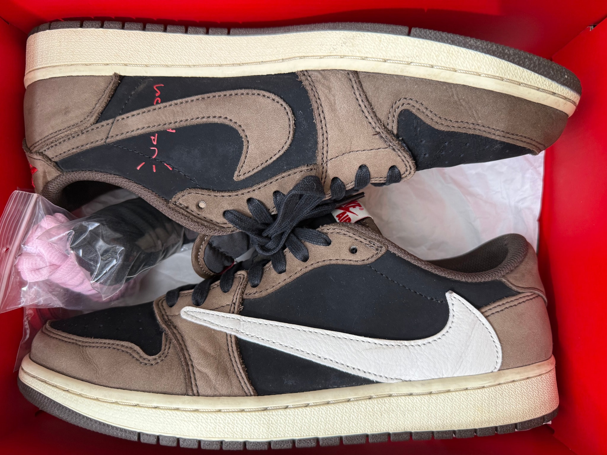 Travis Scott × Nike Air Jordan 1 Low OG SP-T  "Black/Dark Mocha"