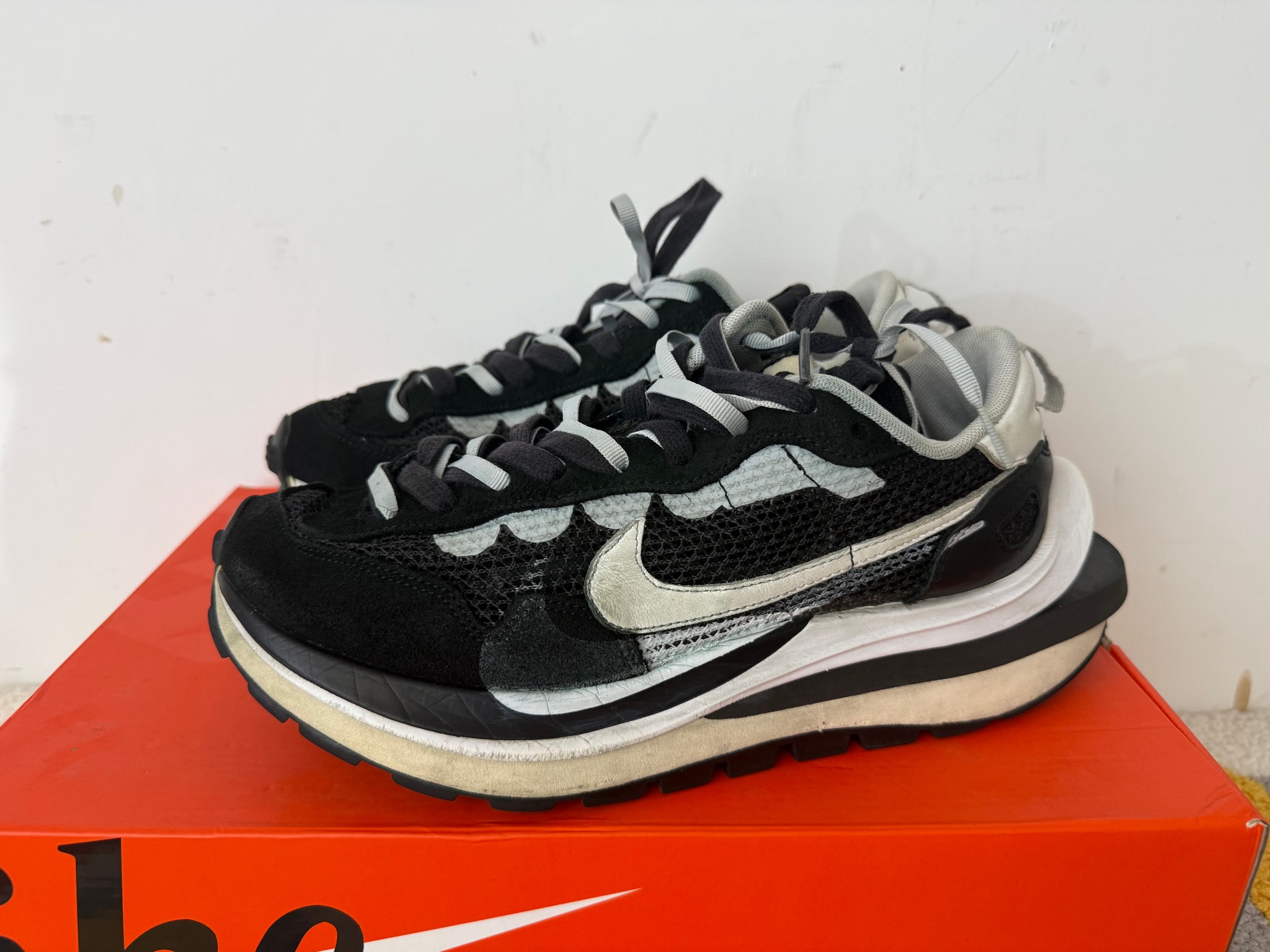 sacai × Nike Vapor Waffle "Black and White"