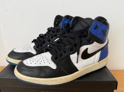 fragment design × Nike Air Jordan 1 Retro High OG "Black/Sport Royal/White"