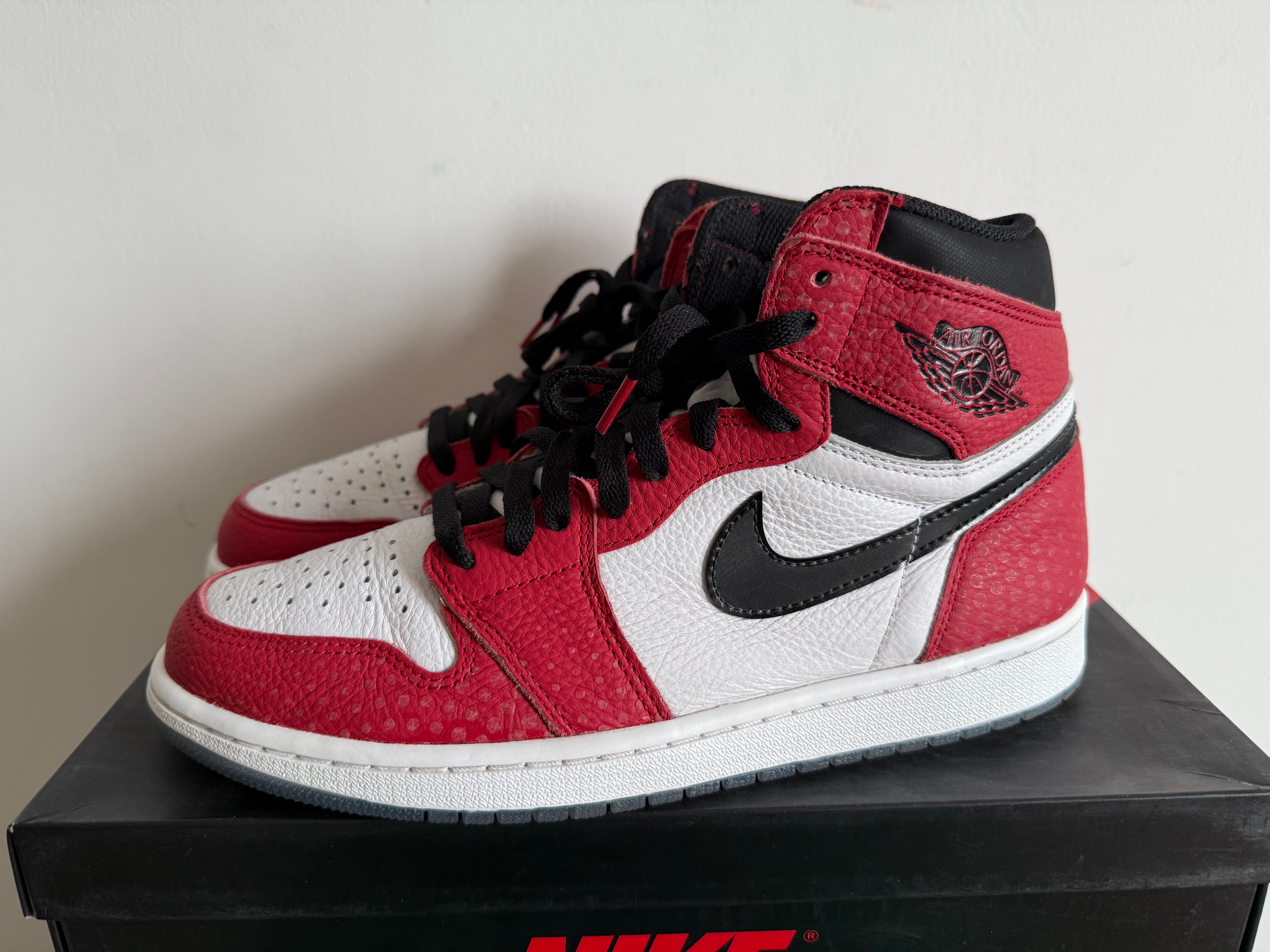 Spiderman × Nike Air Jordan 1 Origin Story "Gym Red/White/Photo Blue/Black"