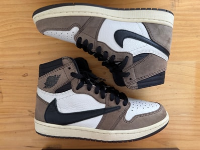 Travis Scott × Nike Air Jordan 1 Retro High OG TS SP "Sail/Dark Mocha"