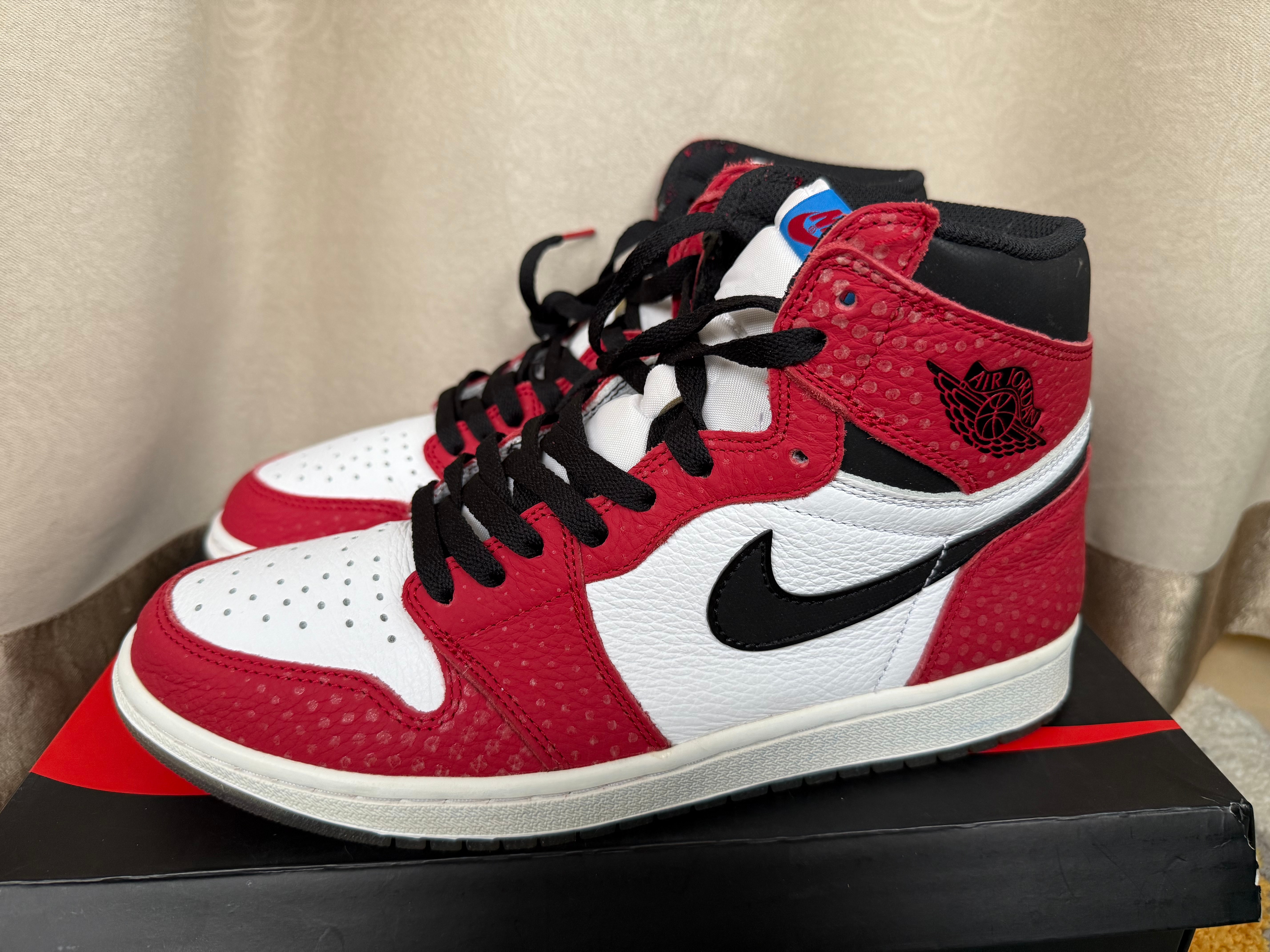 Spiderman × Nike Air Jordan 1 Origin Story "Gym Red/White/Photo Blue/Black"