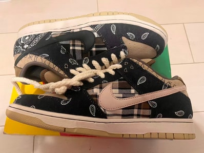 Travis Scott × Nike SB Dunk Low "Black/Parachute Beige"