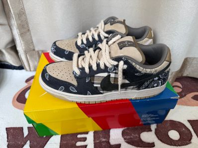 Travis Scott × Nike SB Dunk Low "Black/Parachute Beige"