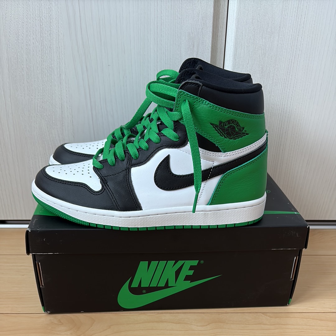 ナイキ エアジョーダン1 レトロ ハイ OG "セルティックス/ブラック アンド ラッキーグリーン" (2023)