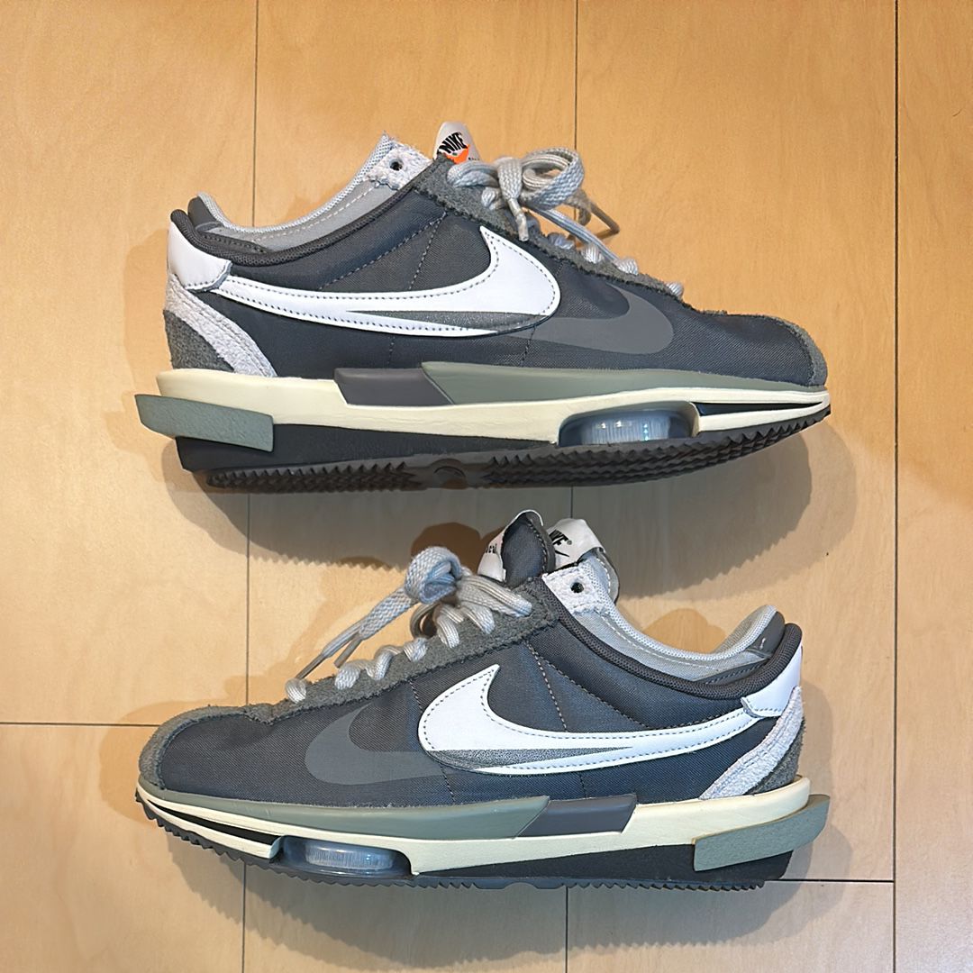 sacai × Nike Zoom Cortez "Iron Grey"