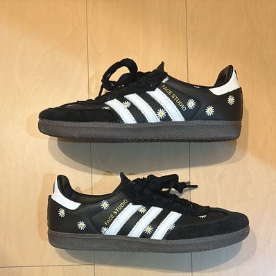 atmos × FACE × adidas Samba "Core Black/Footwear White"