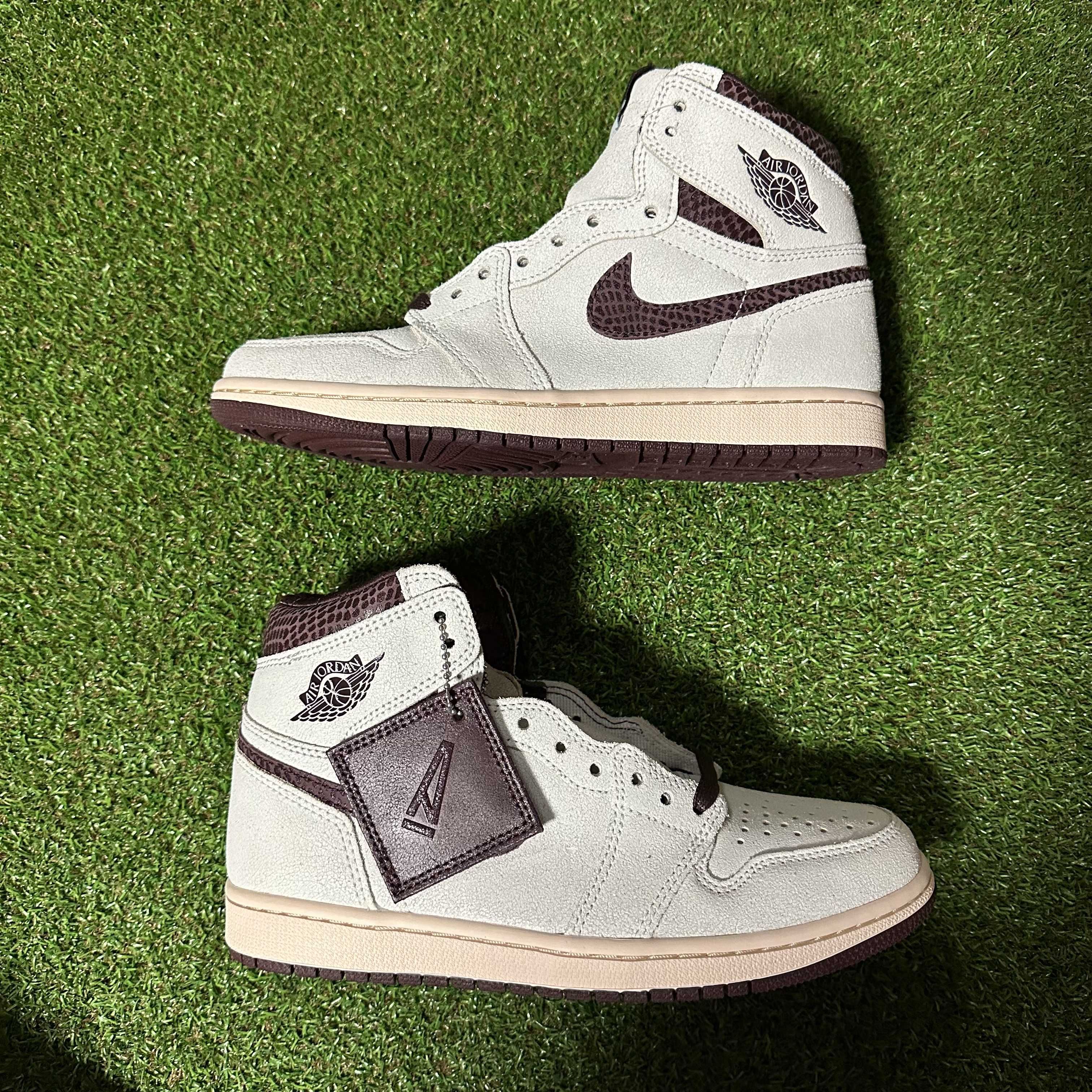 A Ma Maniere × Nike Air Jordan 1 Retro High OG "Sail and Burgundy"
