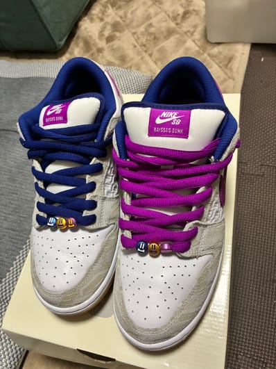 Rayssa Leal × Nike SB Dunk Low PRM "Pure Platinum and Vivid Purple"