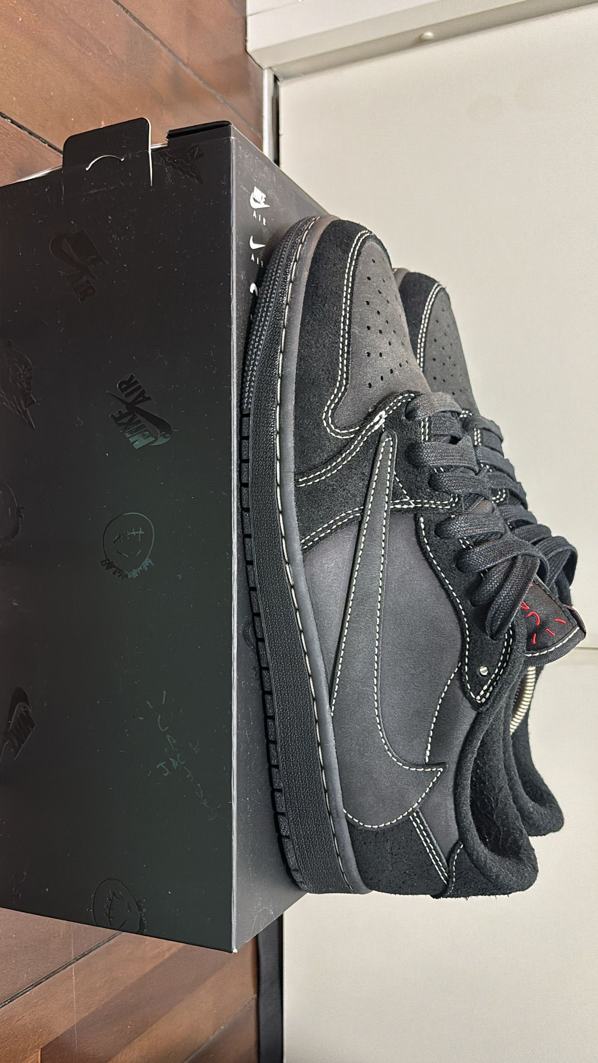 Travis Scott × Nike Air Jordan 1 Low OG SP "Black Phantom"