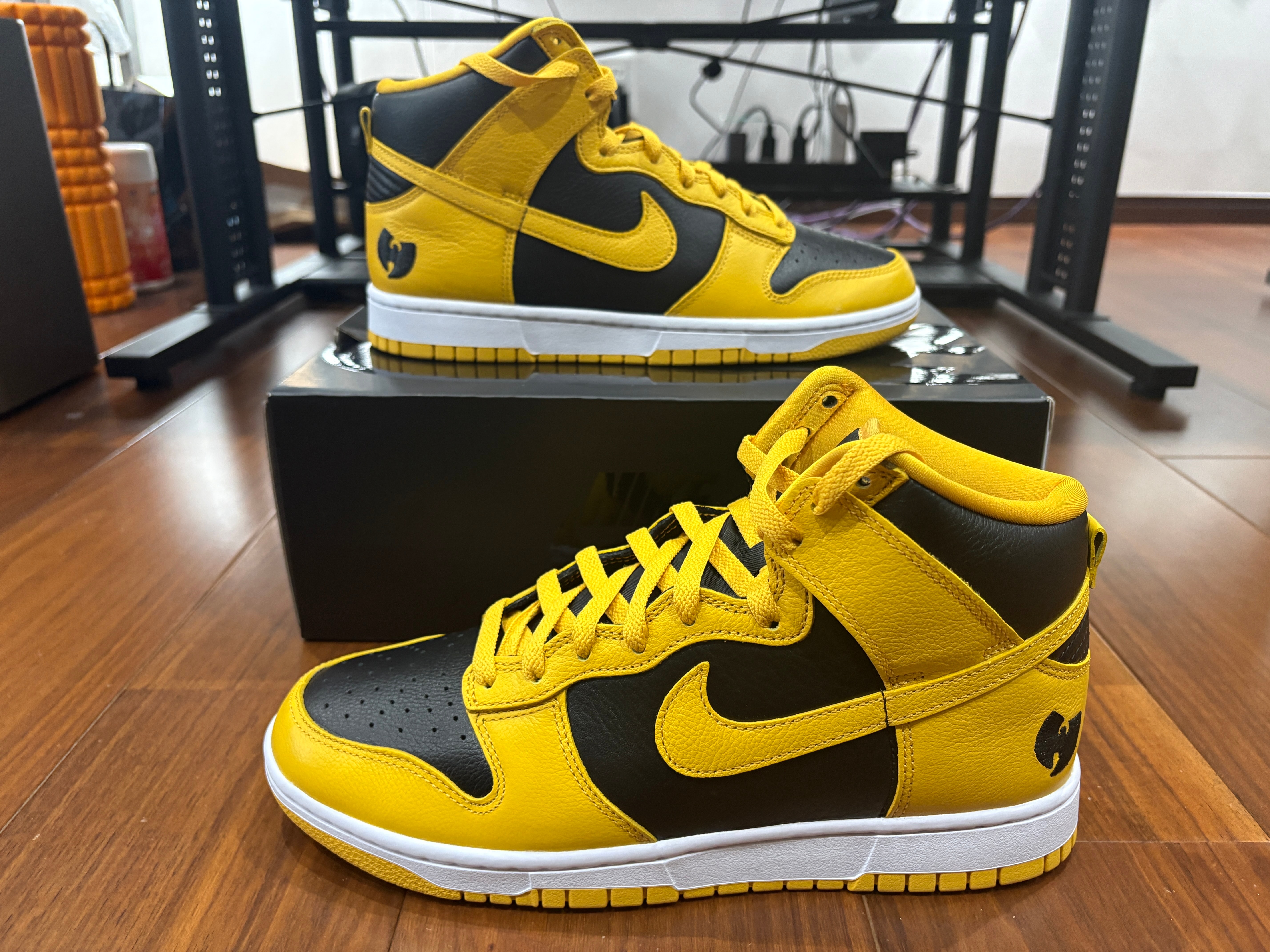 Wu-Tang Clan × Nike Dunk High Retro PRM "Black and Pollen"