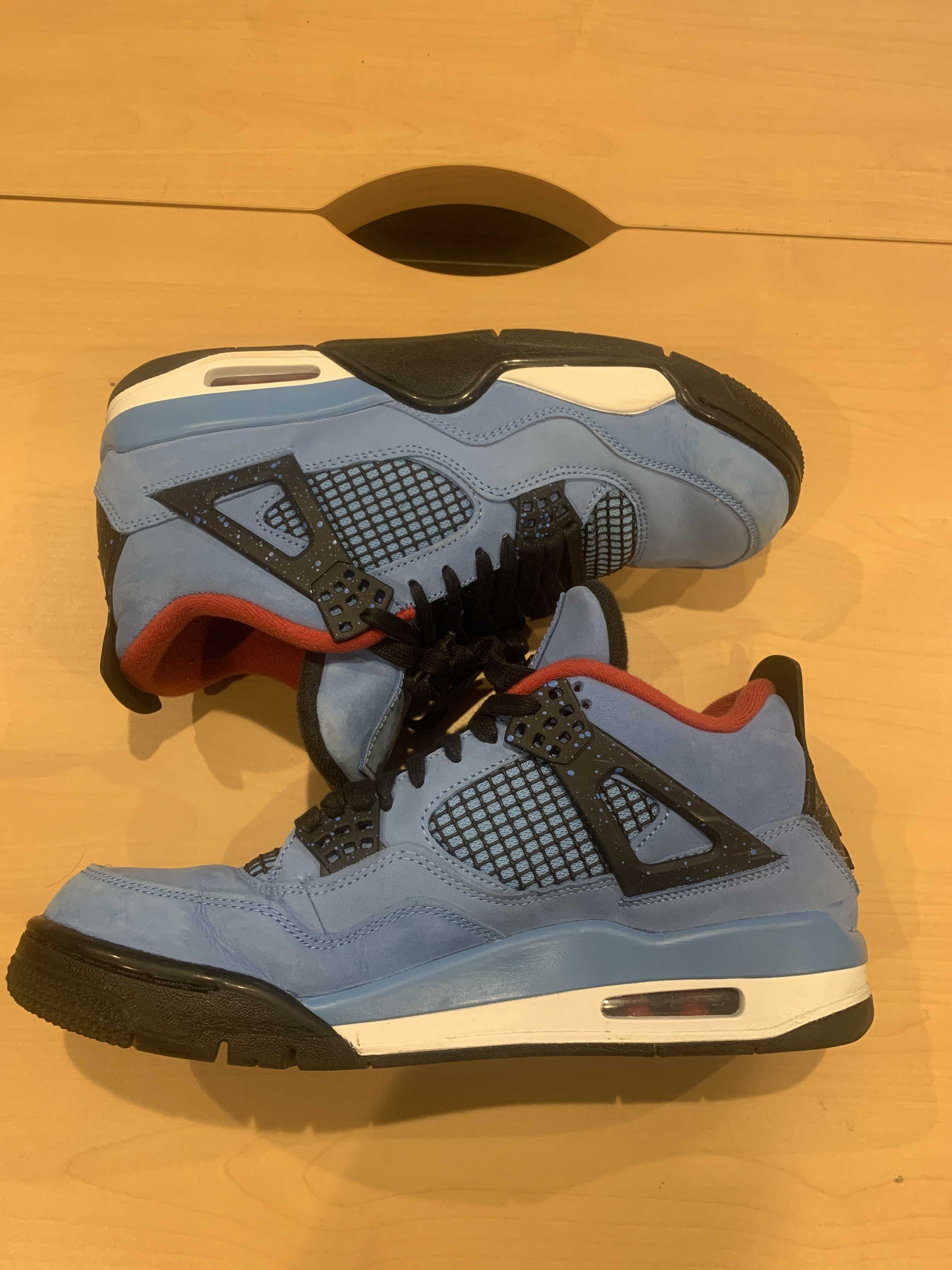 Travis Scott × Nike Air Jordan 4 Retro Cactus Jack "University Blue"