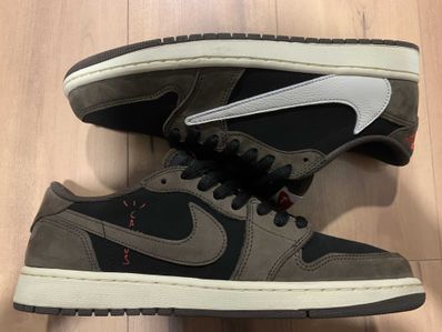 Travis Scott × Nike Air Jordan 1 Low OG SP-T "Black/Dark Mocha"