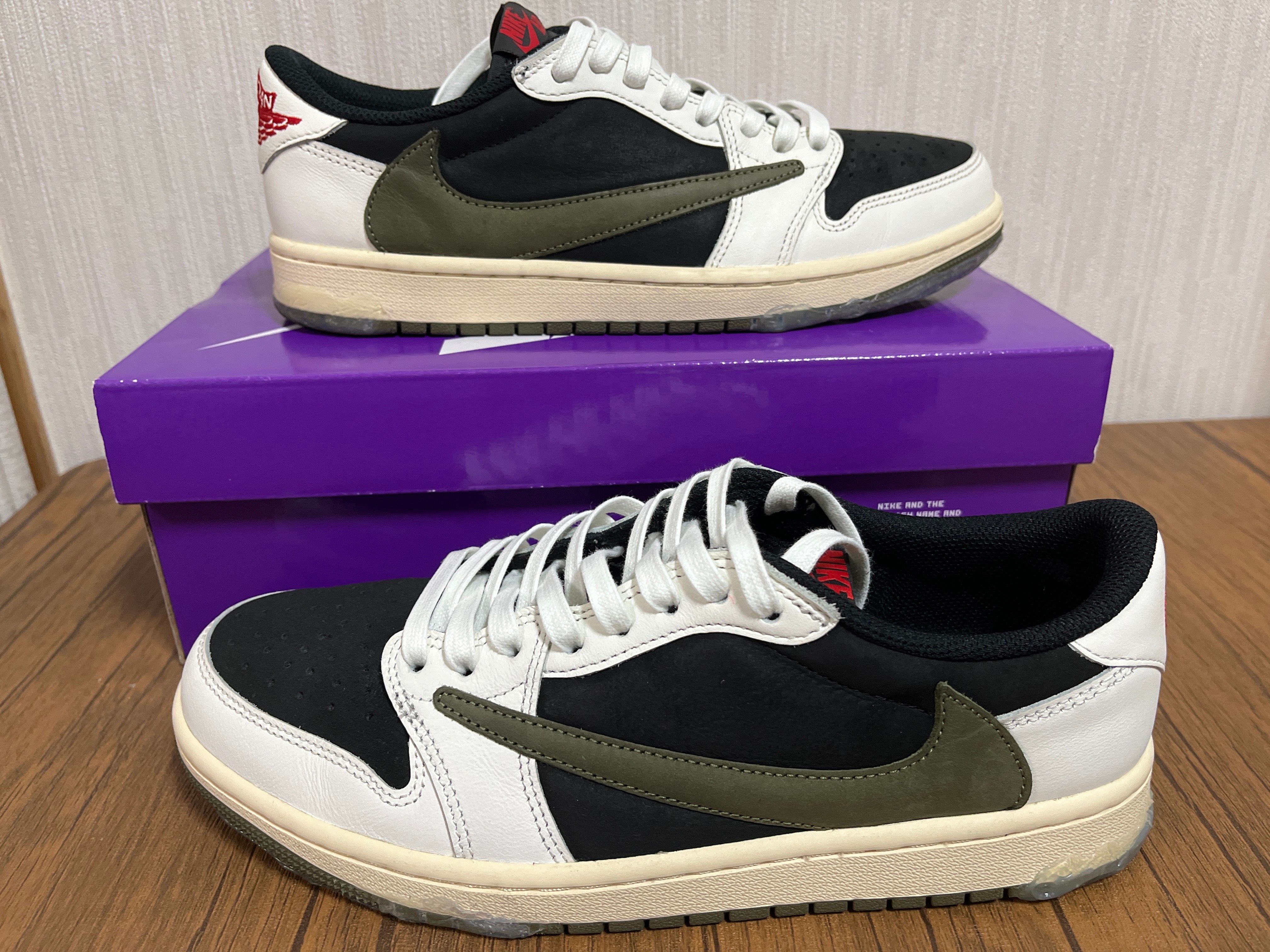 Travis Scott × Nike Women's Air Jordan 1 Low OG "Medium Olive"