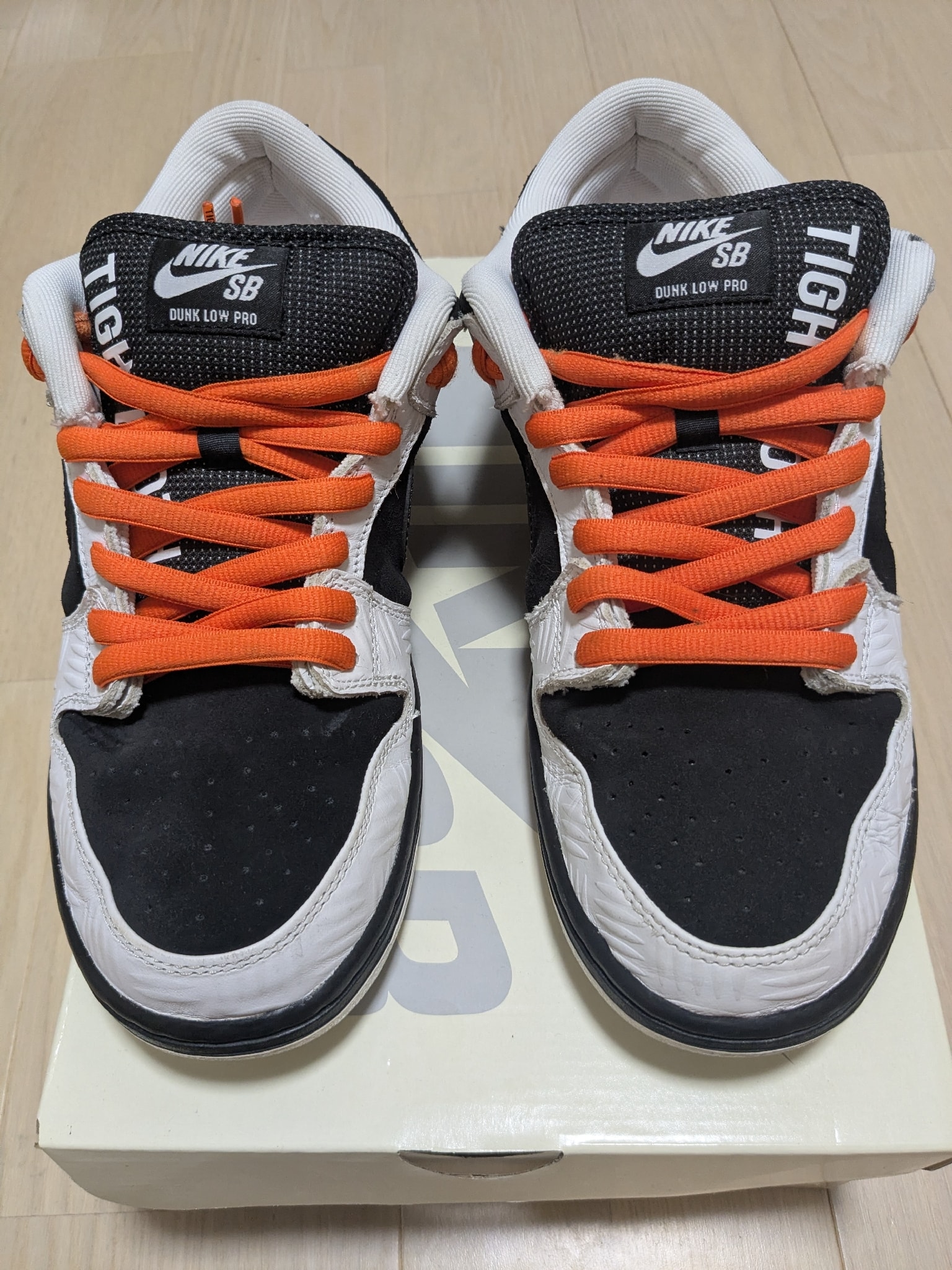 TIGHTBOOTH × Nike SB Dunk Low Pro QS "Black and White"