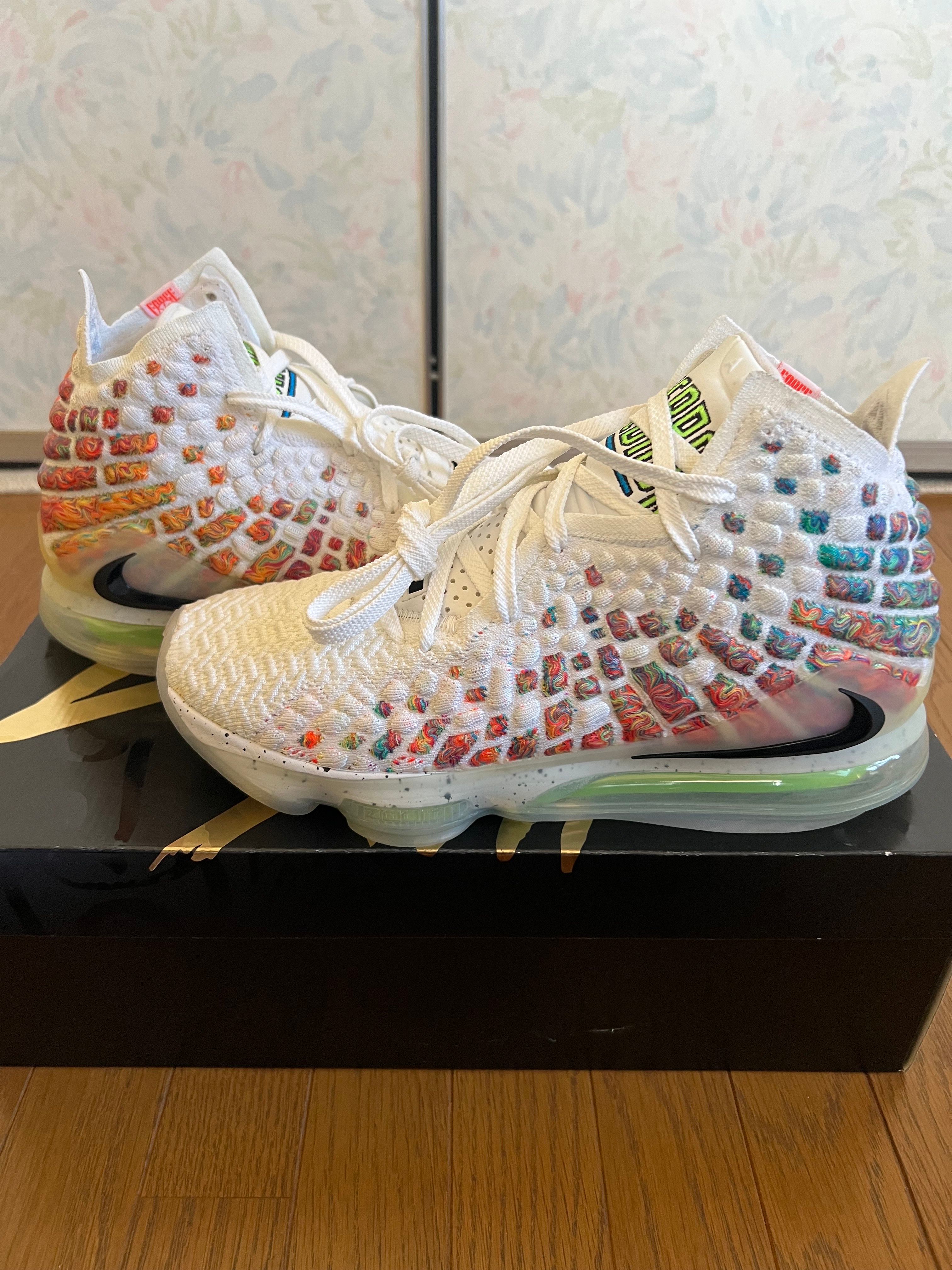 Nike LeBron 17 Air Command Force "White/Black Multi"