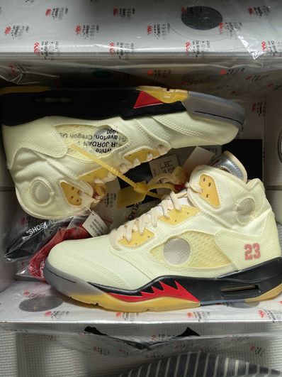 Off-White × Nike Air Jordan 5 "Sail"
