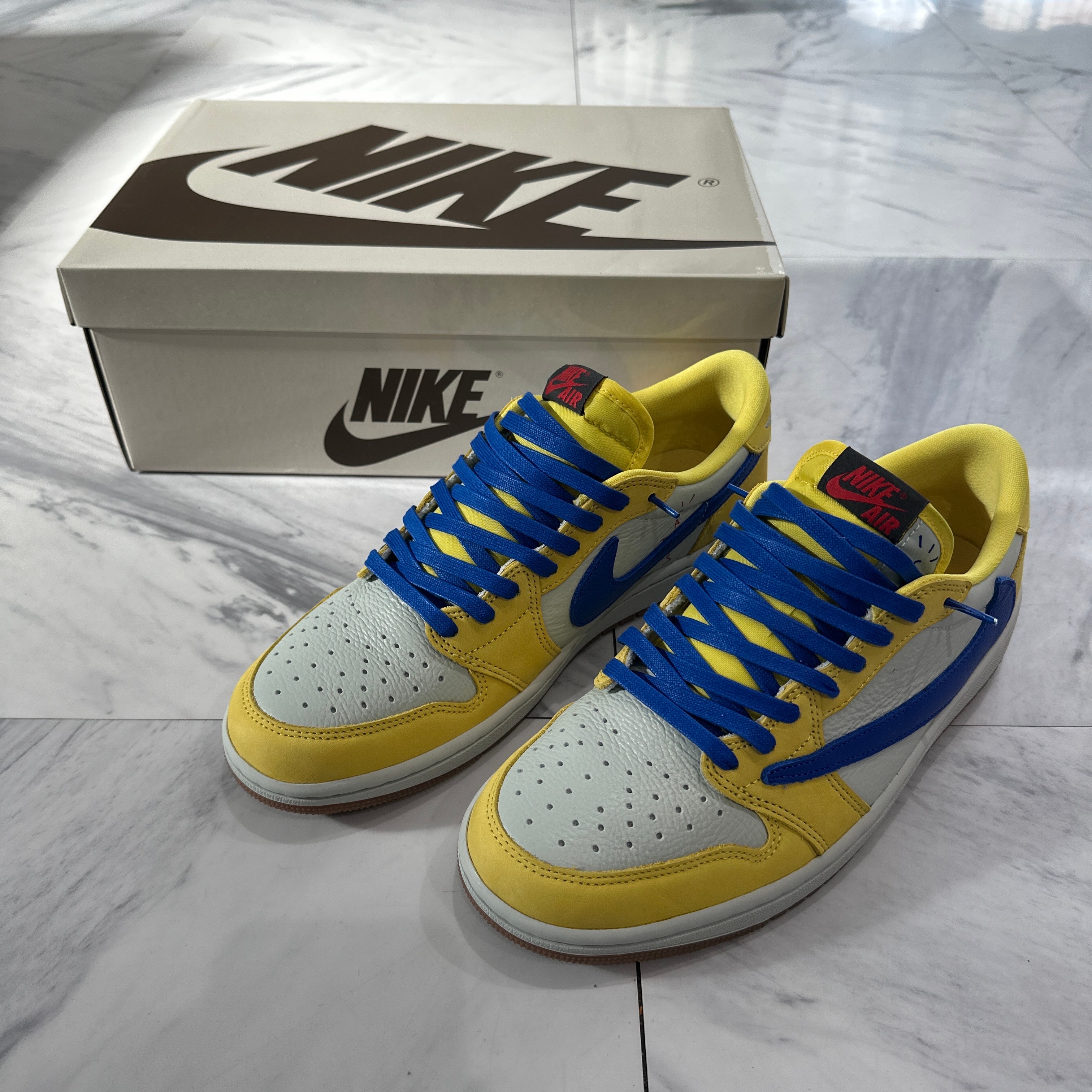 Travis Scott × Nike Women's Air Jordan 1 Retro Low OG "Canary"