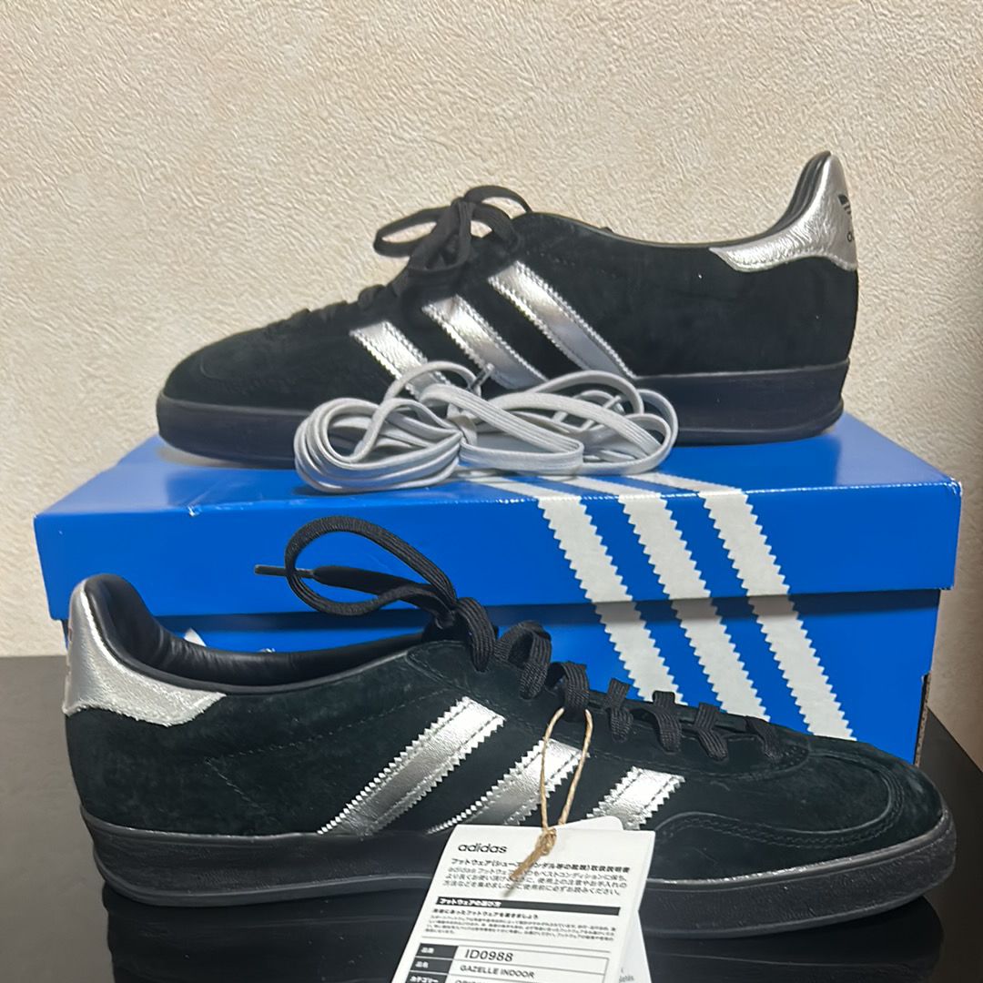 BILLY'S Exclusive adidas Gazelle Indoor "Core Black/Metallic Silver"