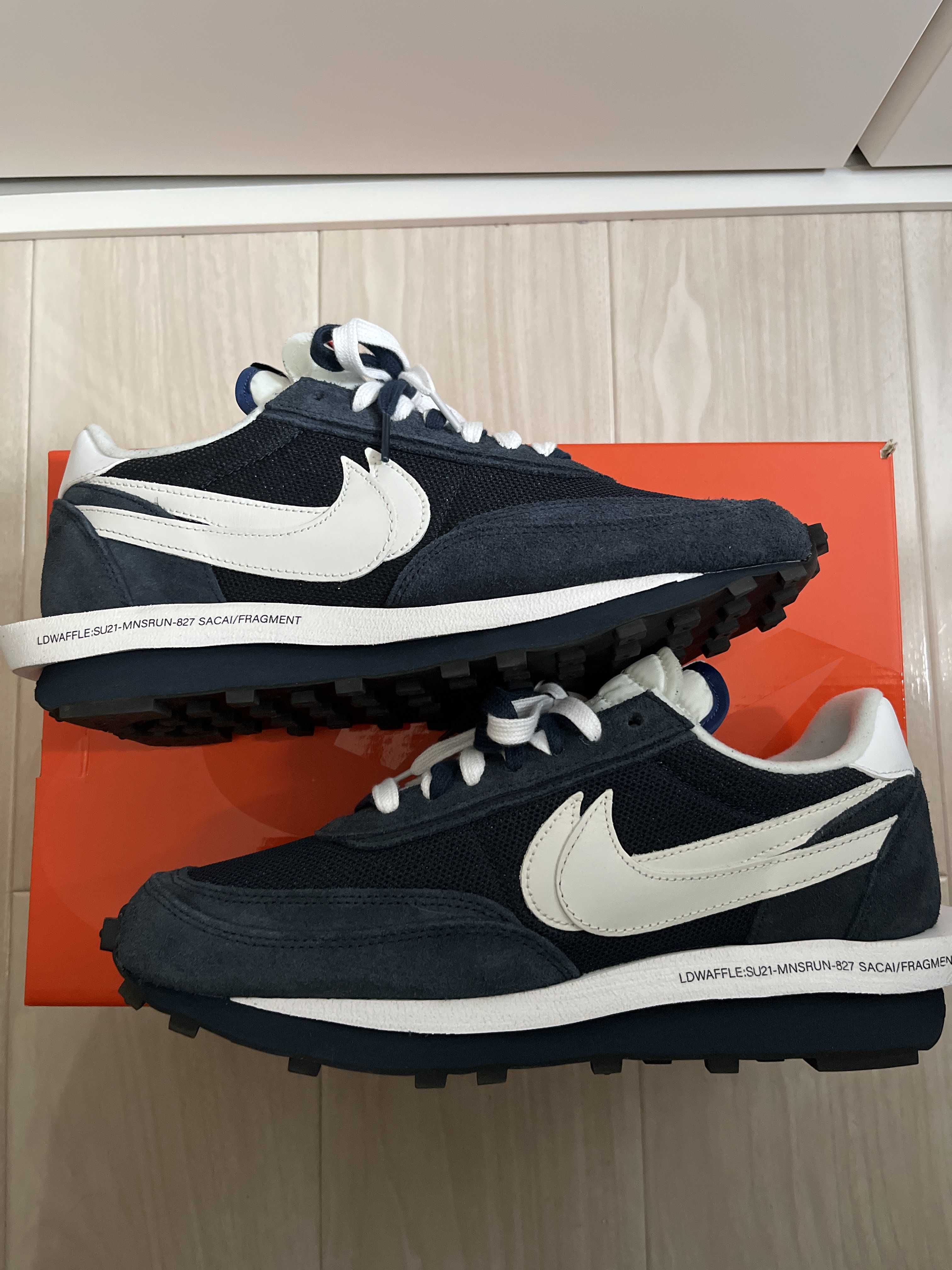 Fragment × sacai × Nike LD Waffle "Blackended Blue"