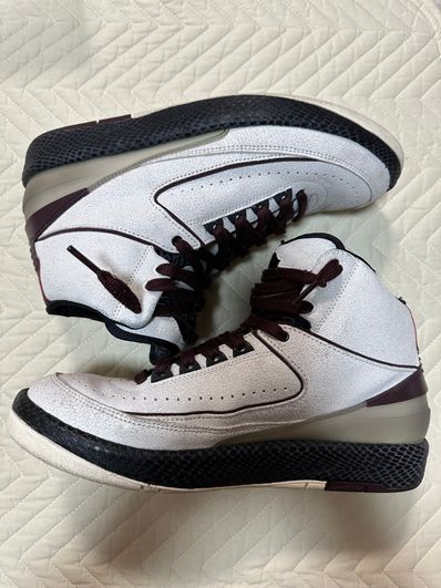 A Ma Maniere × Nike Air Jordan 2 "Airness/Sail and Burgundy"