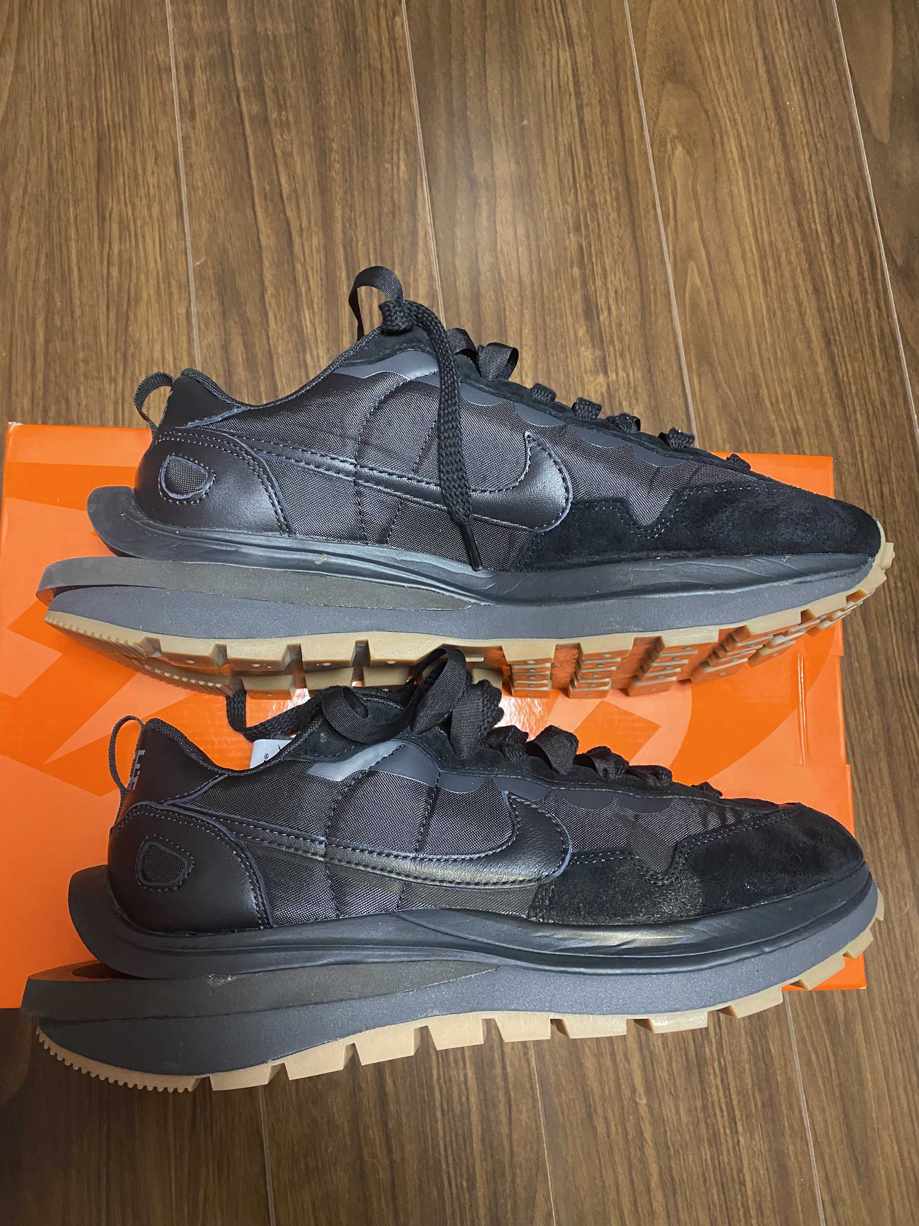 sacai × Nike VaporWaffle "Black Gum"