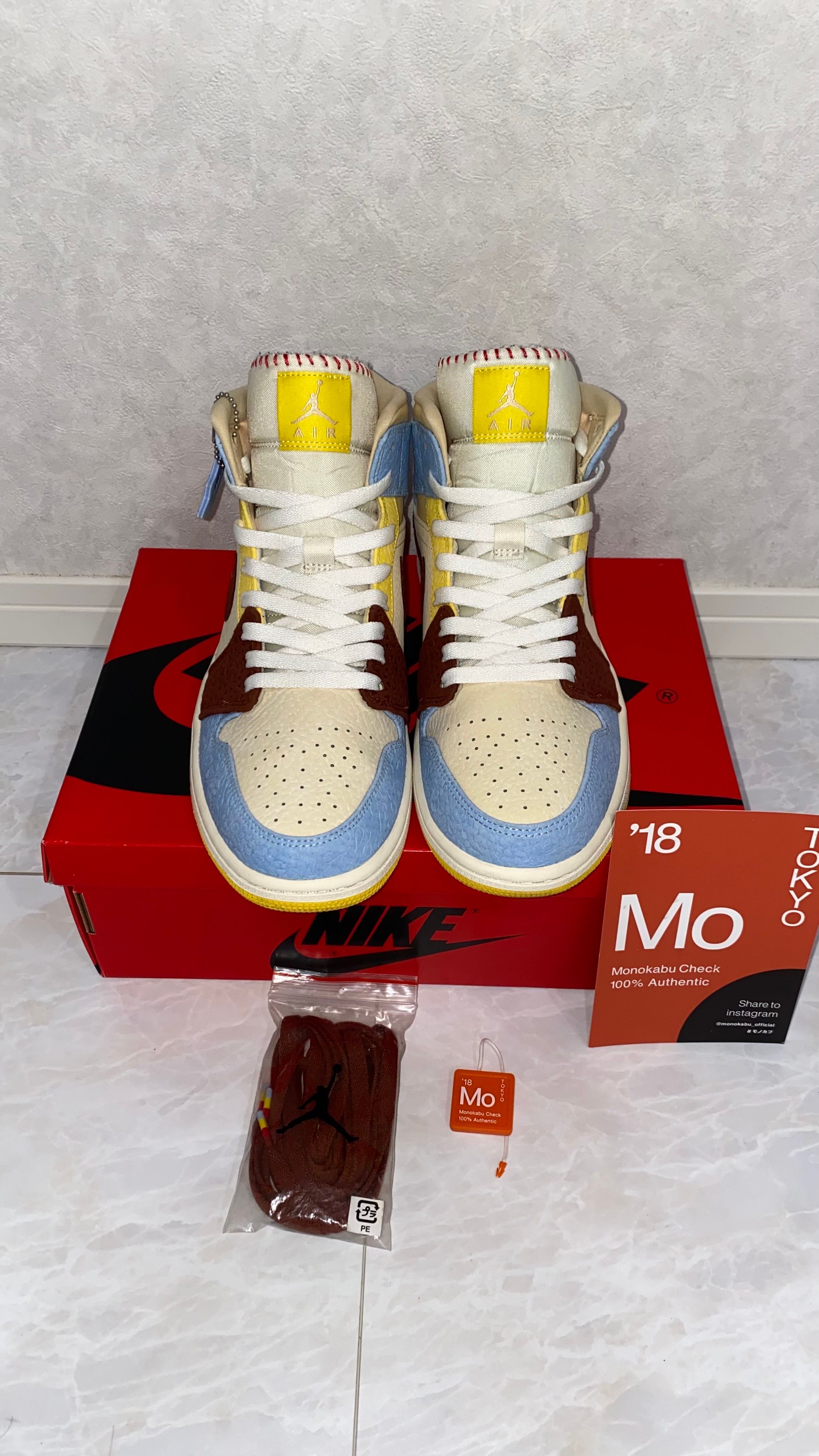 MAISON CHATEAU ROUGE × NIKE AIR JORDAN 1 MID SE "WHITE/LIGHT BLUE"