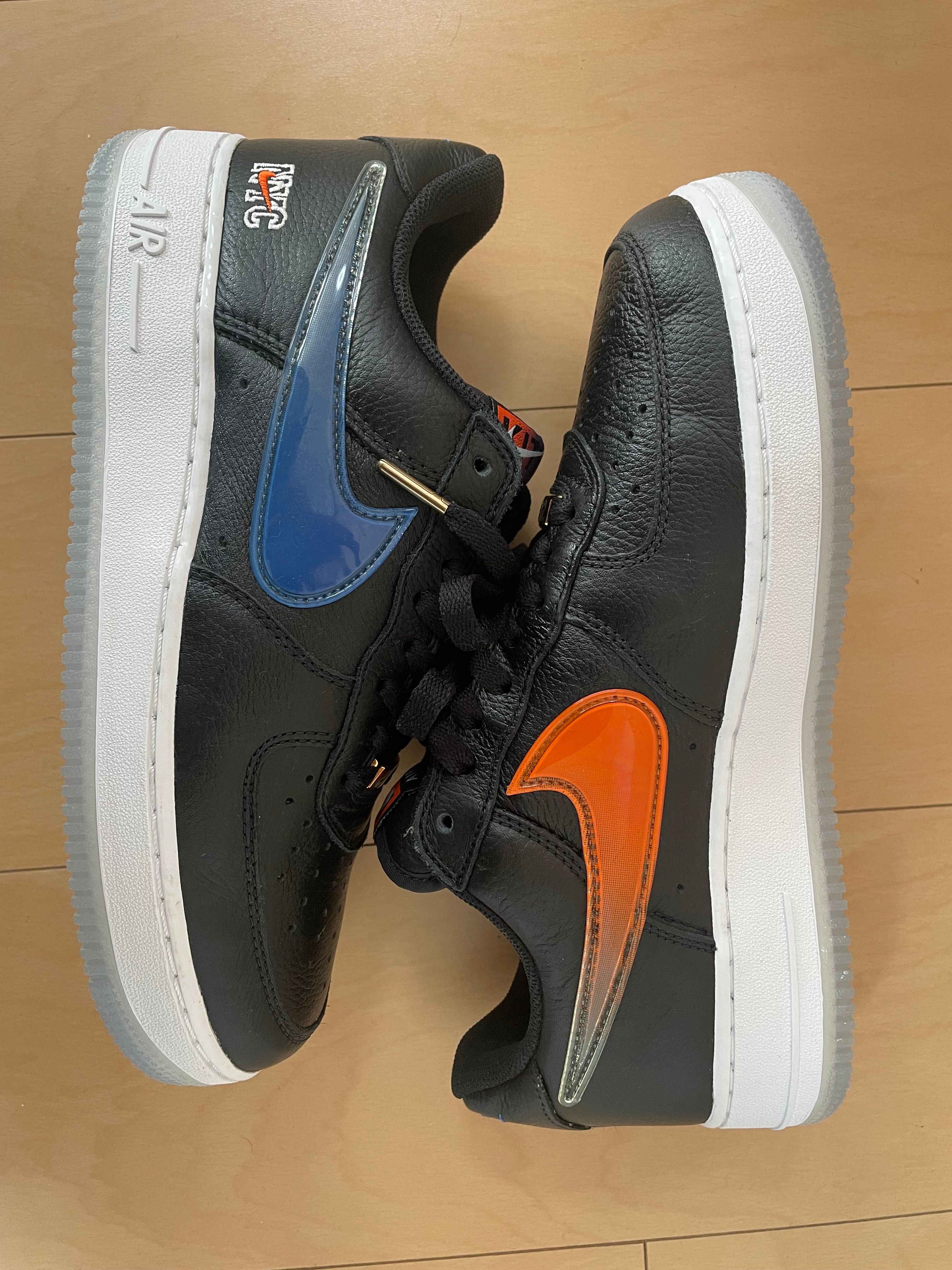 KITH × Nike Air Force 1 Low New York Knicks "Black/Brilliant Orange/Rush/Brilliant White"