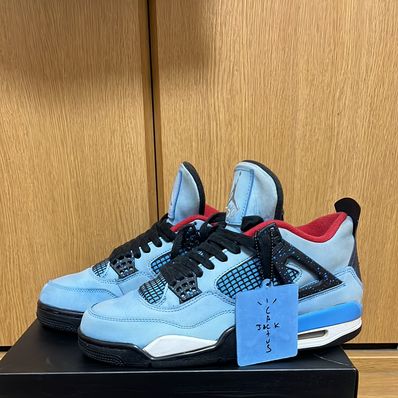 Travis Scott × Nike Air Jordan 4 Retro Cactus Jack "University Blue"