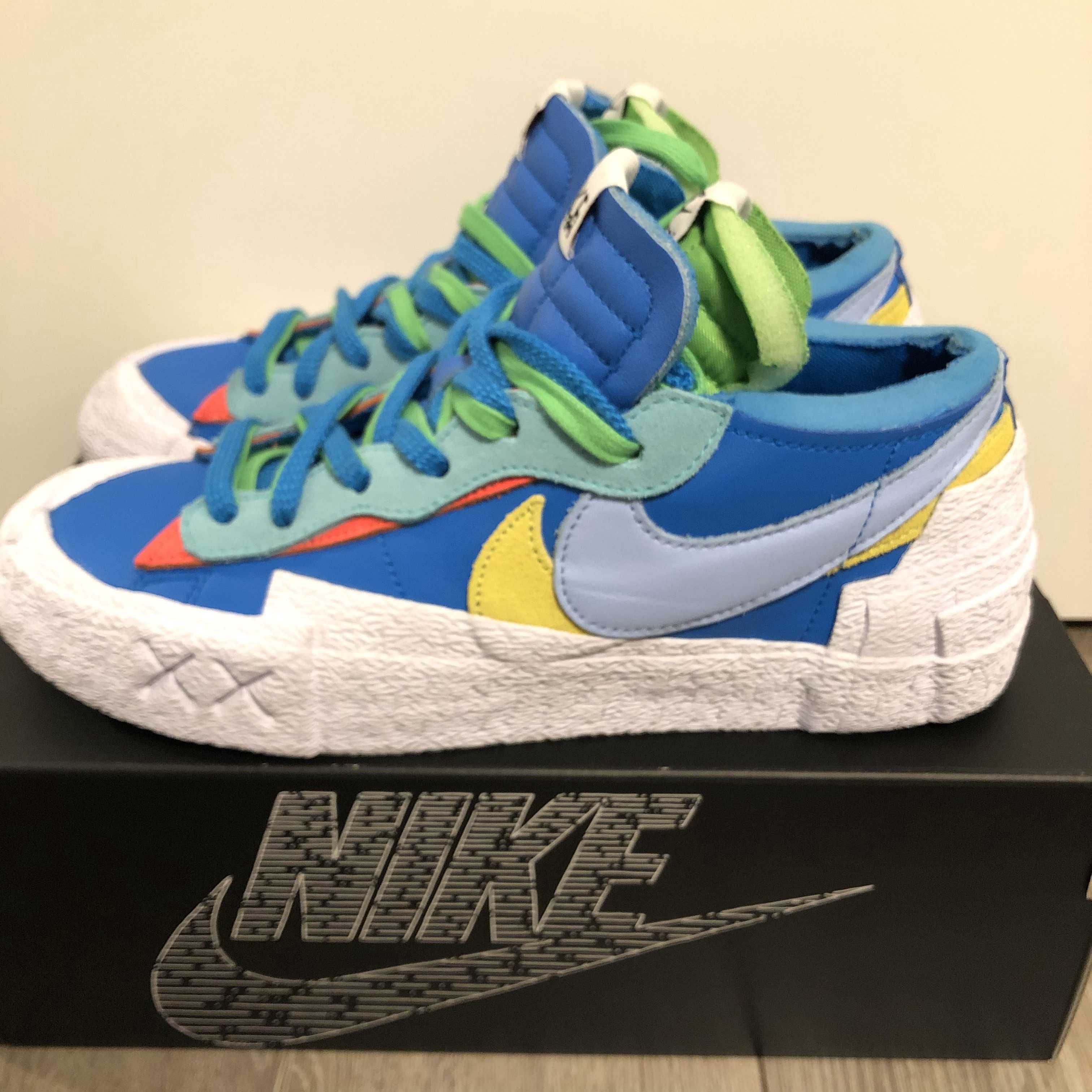 KAWS × sacai × Nike Blazer Low "Neptune Blue"