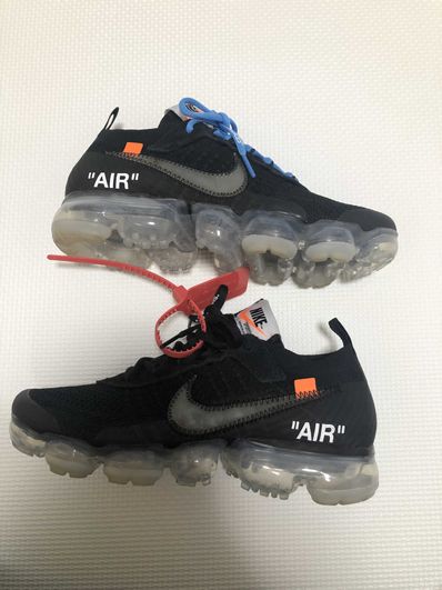 Off-White × Nike Air Vapormax "Black/Total Orange/Clear"