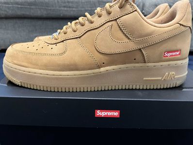 Supreme × Nike Air Force 1 Low "Flax/Wheat"