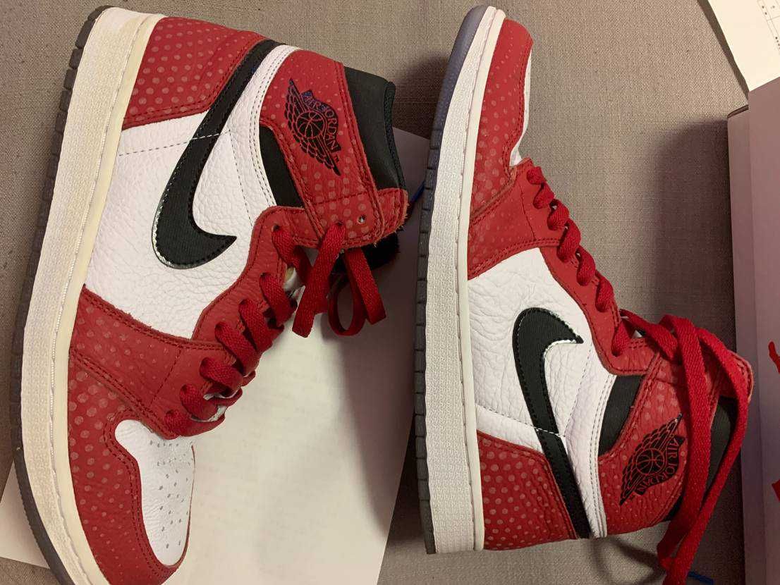 Spiderman × Nike Air Jordan 1 Origin Story "Gym Red/White/Photo Blue/Black"