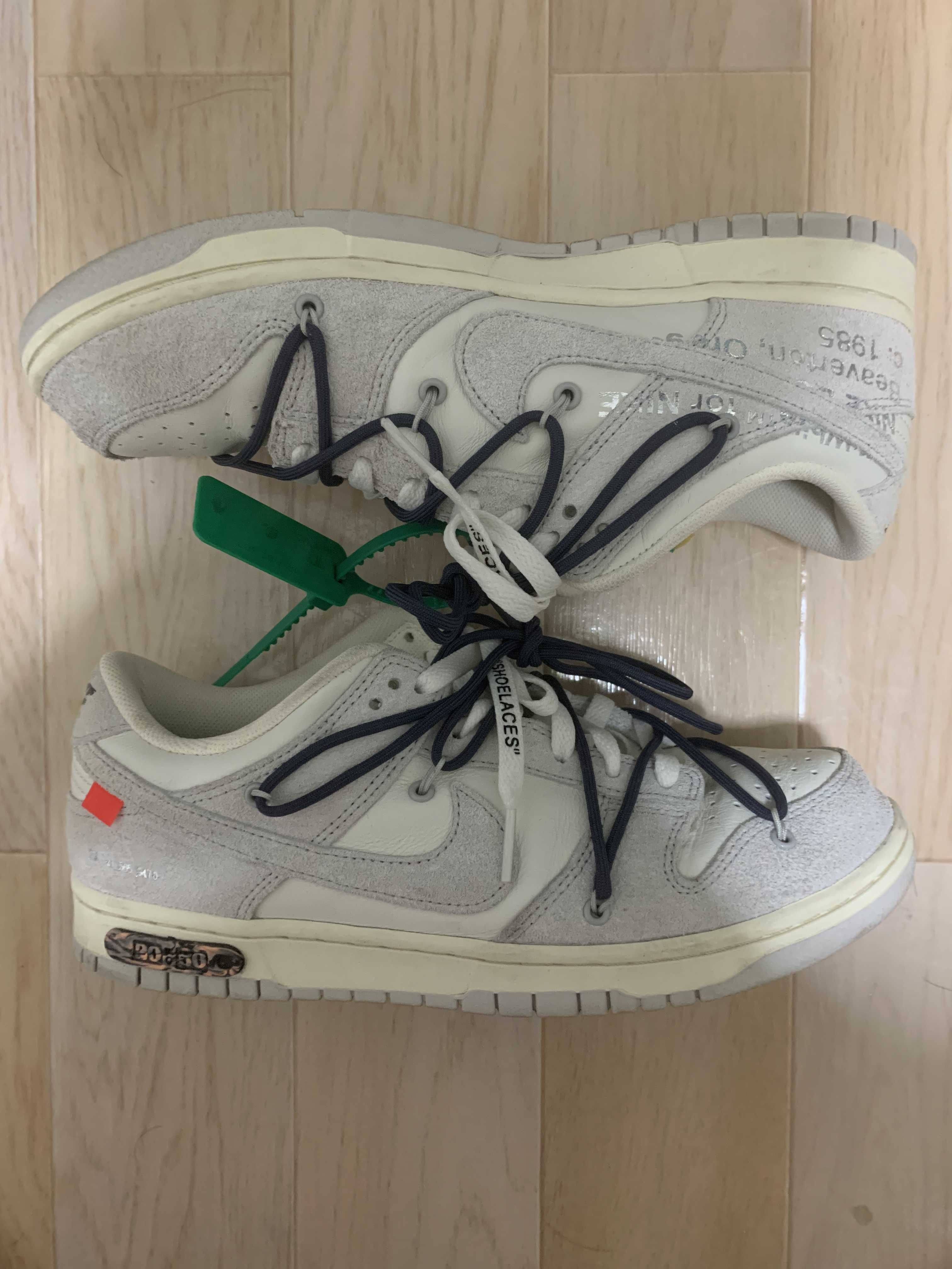 Off-White × Nike Dunk Low "Sail/Neutral Grey/Gridiron"