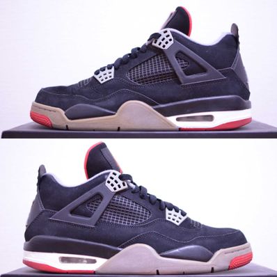 Nike Air Jordan 4 Retro "Black/Cement Grey/Fire Red" (2012)