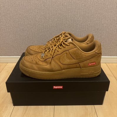 Supreme × Nike Air Force 1 Low "Flax/Wheat"