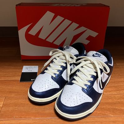 Nike Women's Dunk Low PRM "Midnight Navy and White"