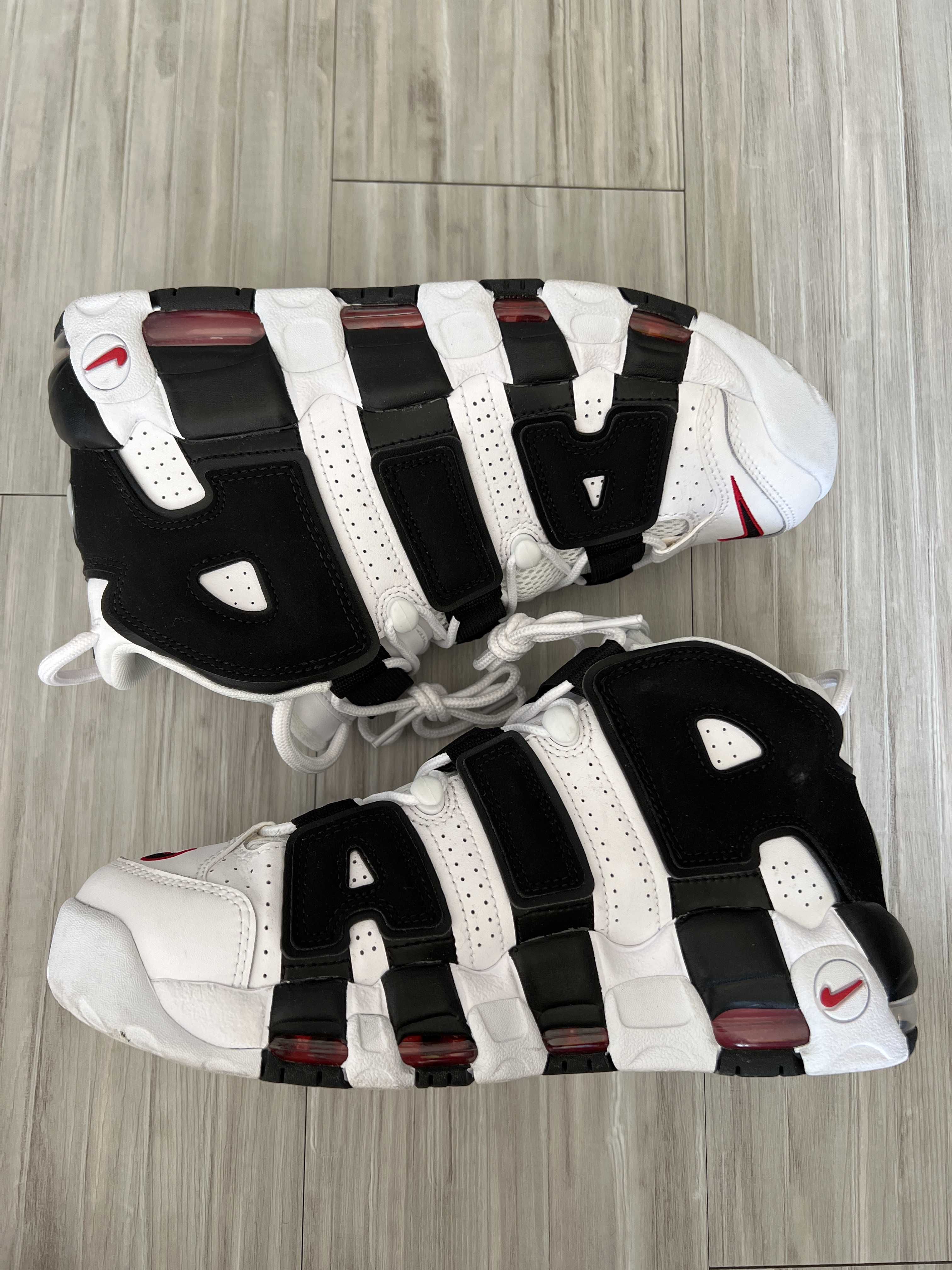 Nike Air More up Tempo "White/Black/University Red"(~2018)