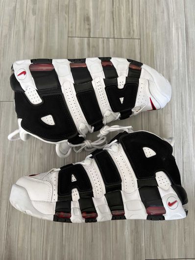 Nike Air More up Tempo "White/Black/University Red"(~2018)