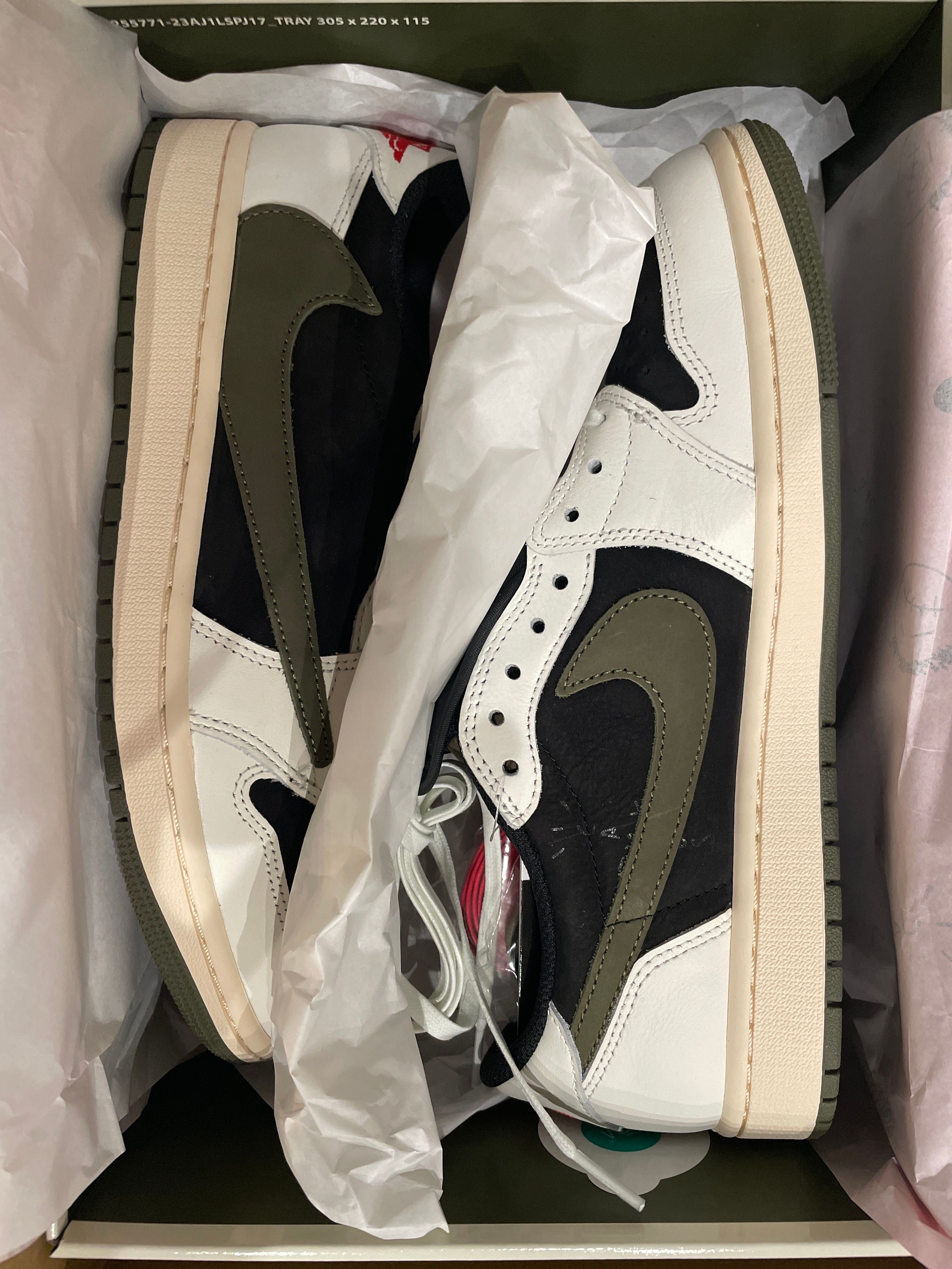 Travis Scott × Nike Women's Air Jordan 1 Low OG "Medium Olive"